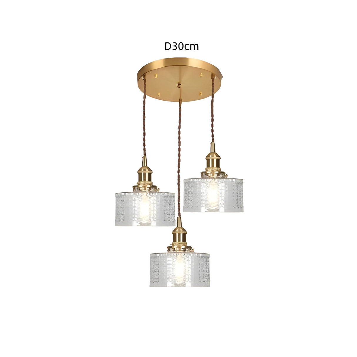 CrystalWave Light – Retro Kort Cylinder LED Hänglampa Carvallo