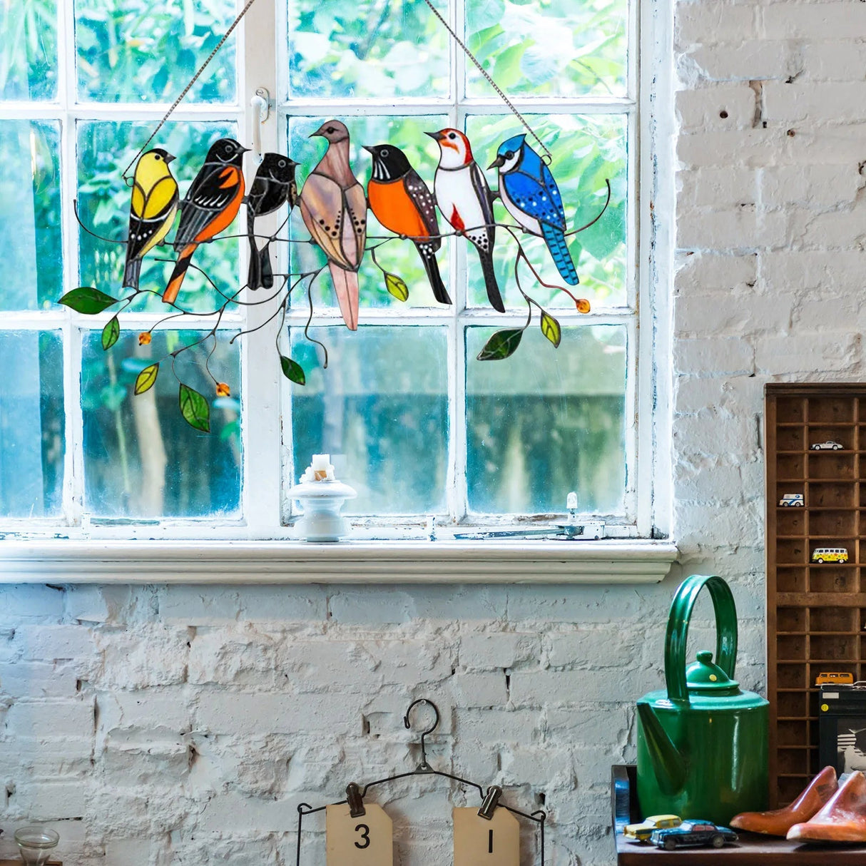 Färgat metal fågel solfångare - Gör alla rum mysigare Bellasverige