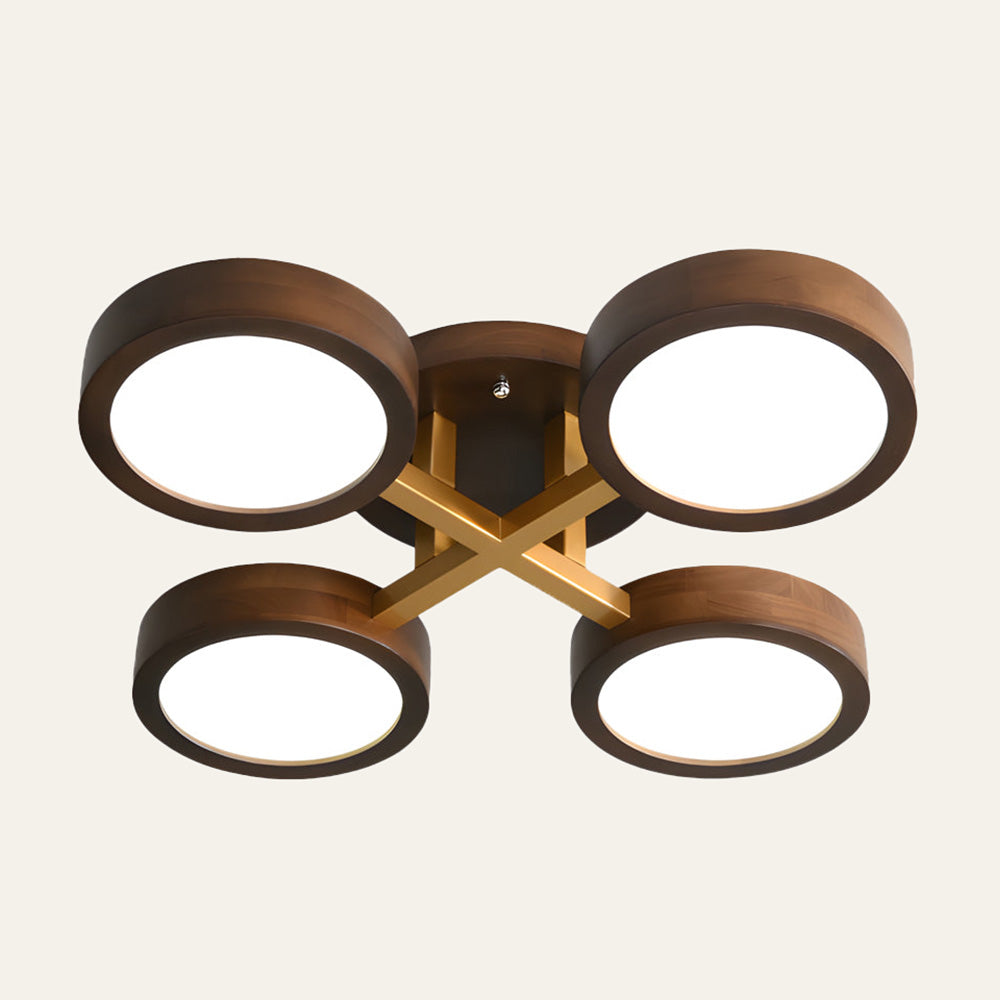 LED Taklampa med Modern Design i Trä Carvallo