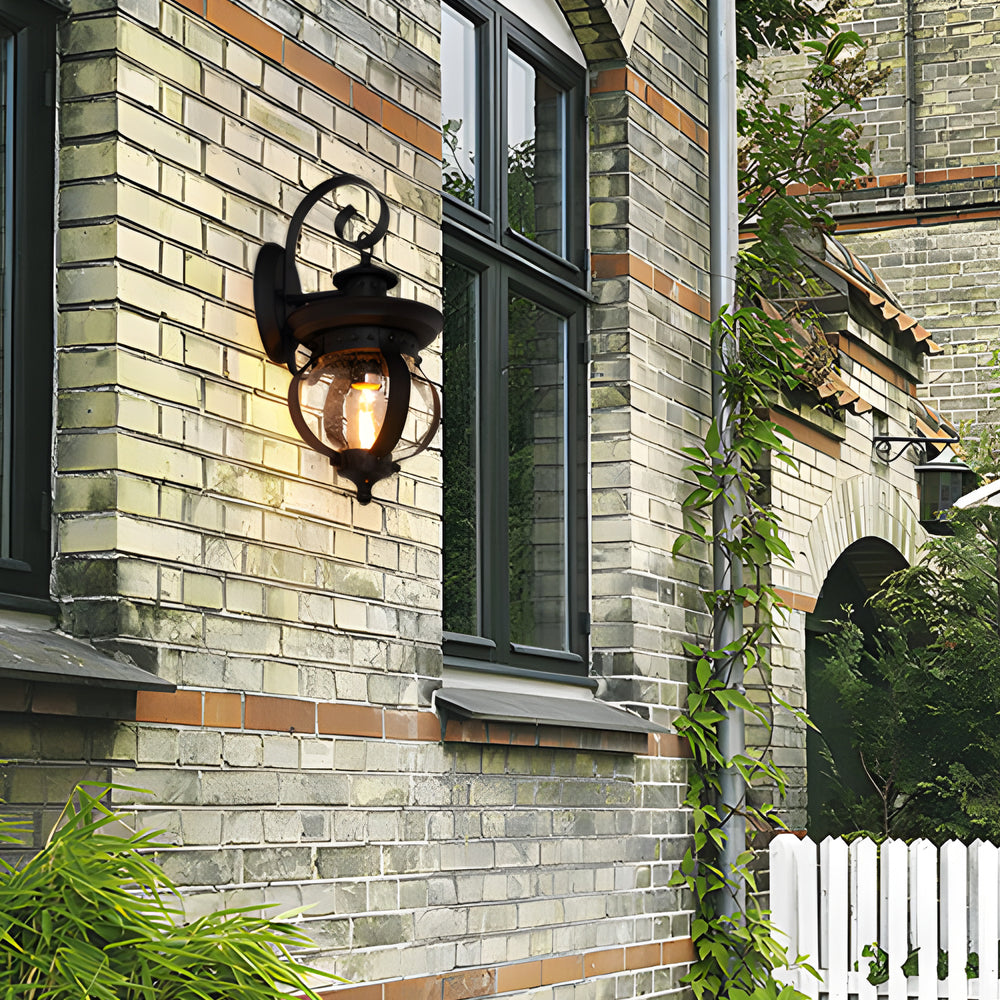 1-Lamps LED Utomhusvägglampa med Böjd Arm Carvallo