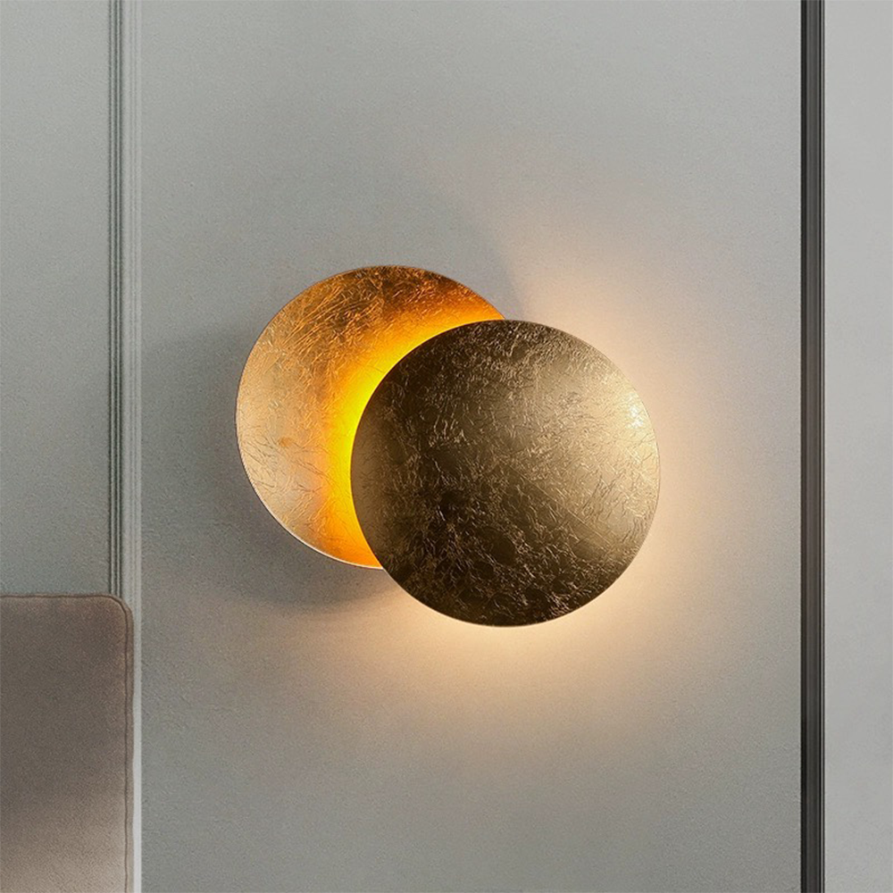 Rotating Round Wall Light | Modern LED Fixture | 7.8–9.8 tum | Creative Iron Design | Brick by Brick Carvallo