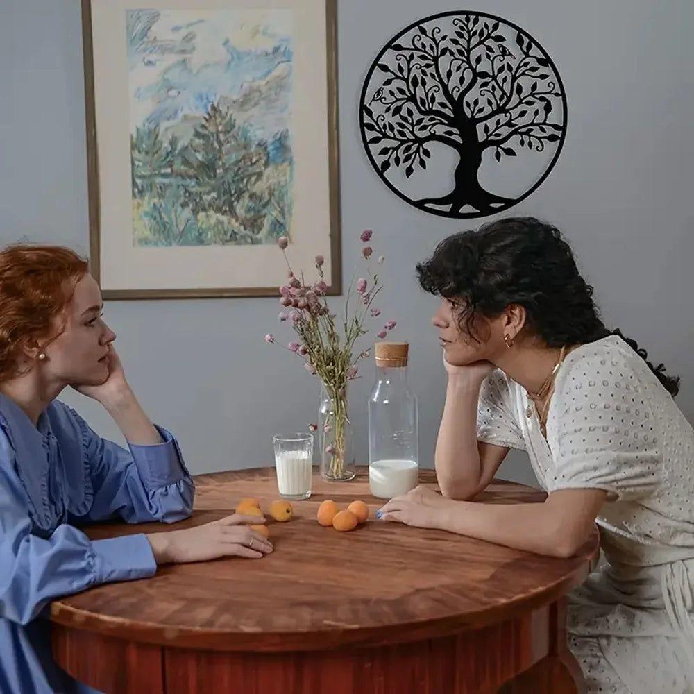 Livets Träd Metallkonst - Hängande Metall Yggdrasil Vägghängen Carvallo