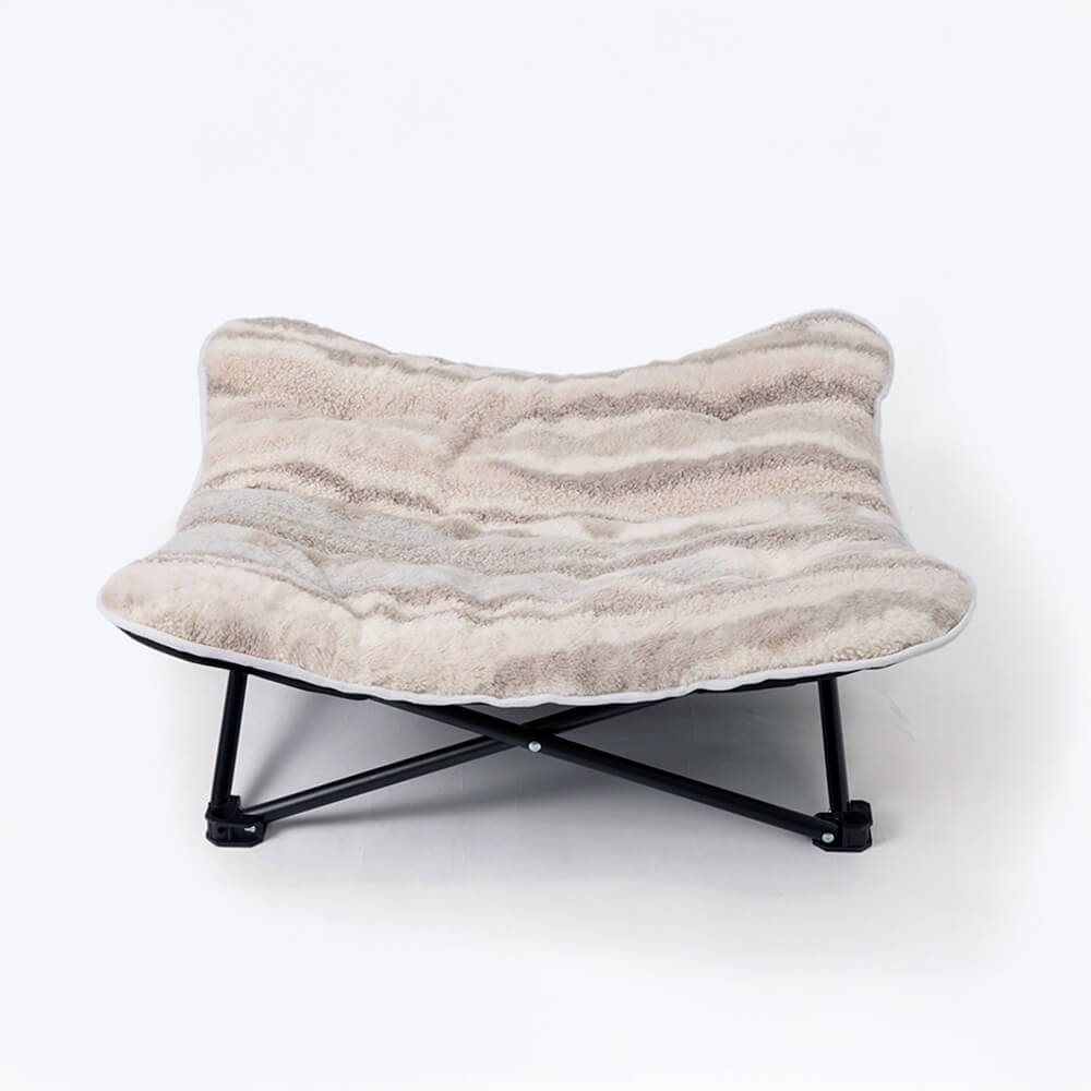 Bärbar upphöjd hundsäng Fällbar Andningsbar Polyester för inomhus- och utomhusbruk Carvallo