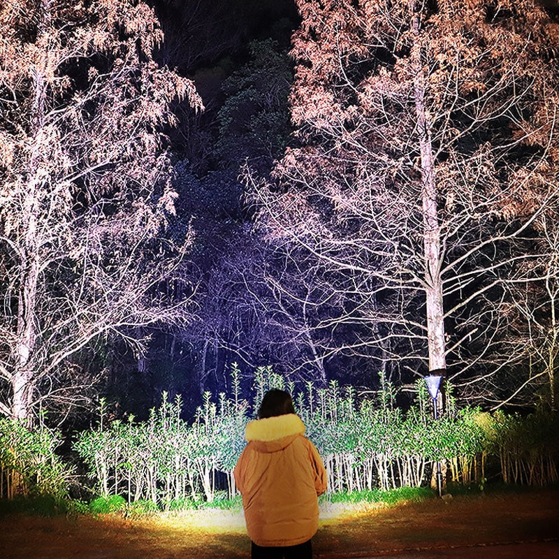 Bredstrålande LED-huvudlampa med powerbank-funktion och USB-laddningsport Carvallo