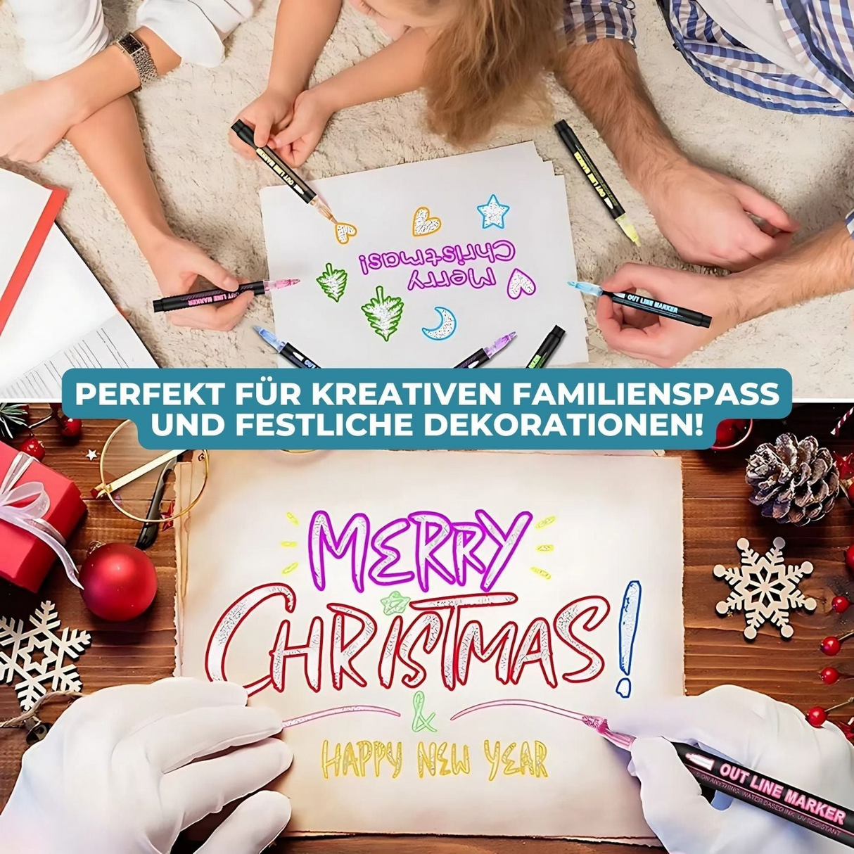 Carvallo - Tvåfärgade pennor Carvallo