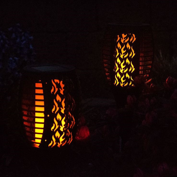 Solo Flackerande Ljusdesign Trädgårdslampa Carvallo