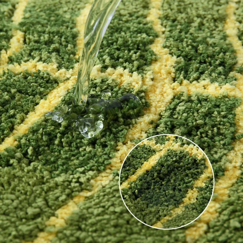 Carvallo – Bananbladformat badmatta med halkskydd Carvallo