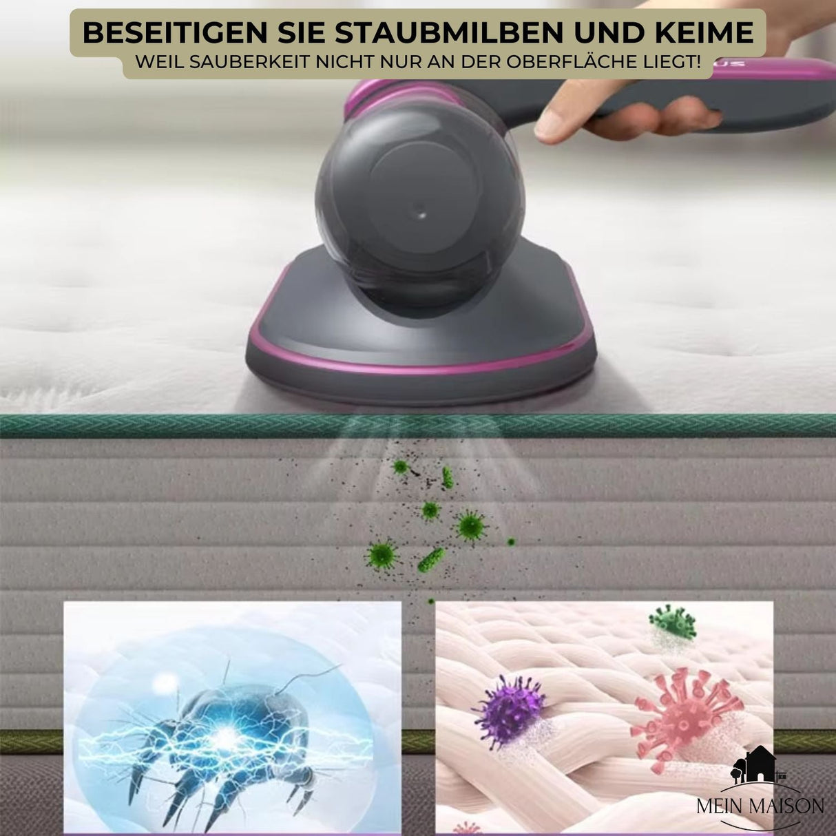 Carvallo - Dammsugare för avlägsnande av hushållsmidd Carvallo