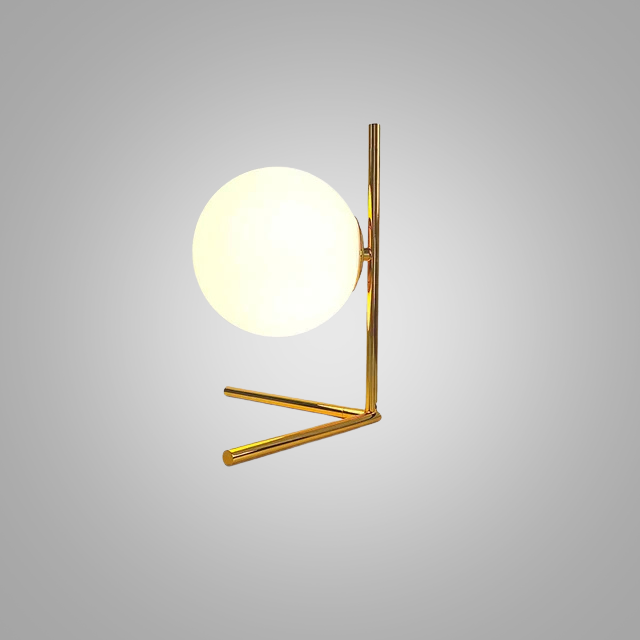 LumeSphere – Dimbar LED Bordslampa med Glaskula för Vardagsrum och Sovrum Carvallo