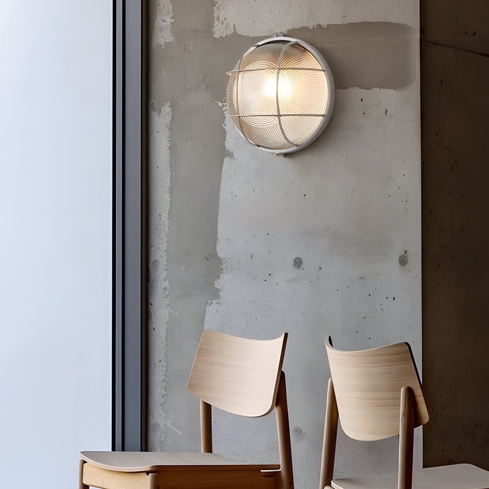 Carvallo - Industriella vägglampor med frostat glas för mjukt ljus Carvallo