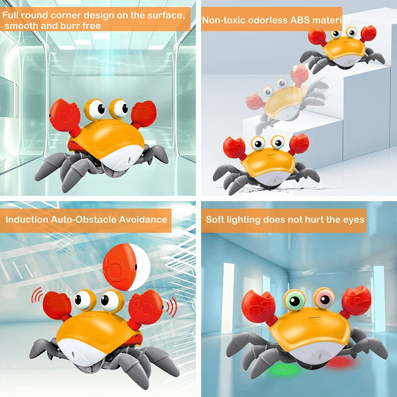 Musikalisk Krabblemma – Interaktiv och Laddningsbar Baby Leksak-0-3 År-BB-Hemnix