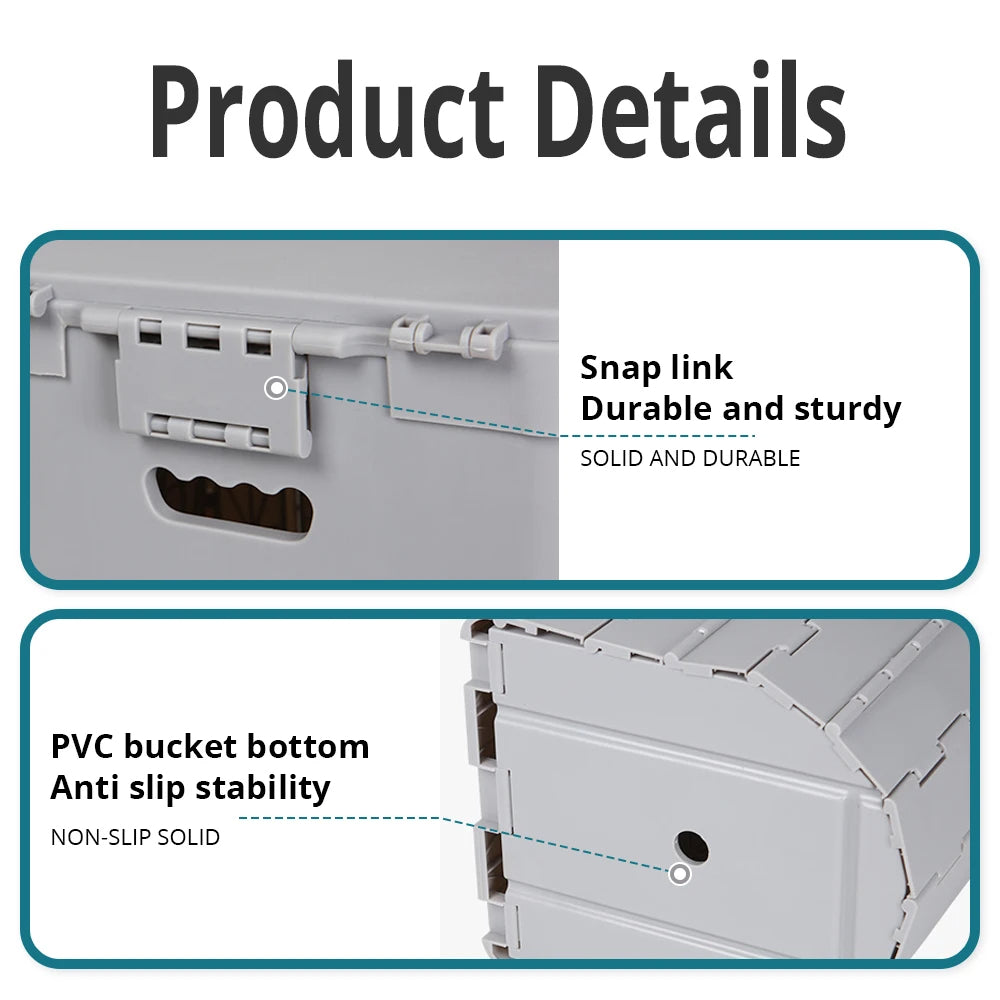 Fällbar bärbar toalett | Hållbar, platsbesparande design för camping, vandring och vägtrippar Carvallo