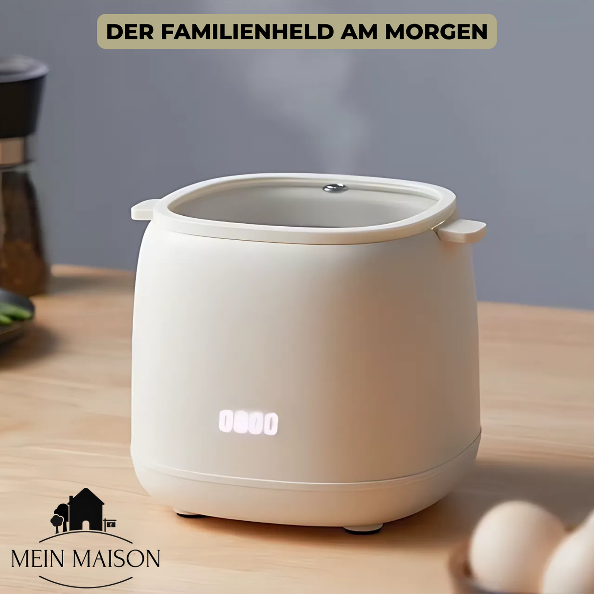 Carvallo Äggkokare EggiCook | Perfekta ägg med knapptryck | Automatisk avstängning | 4 ägg Carvallo