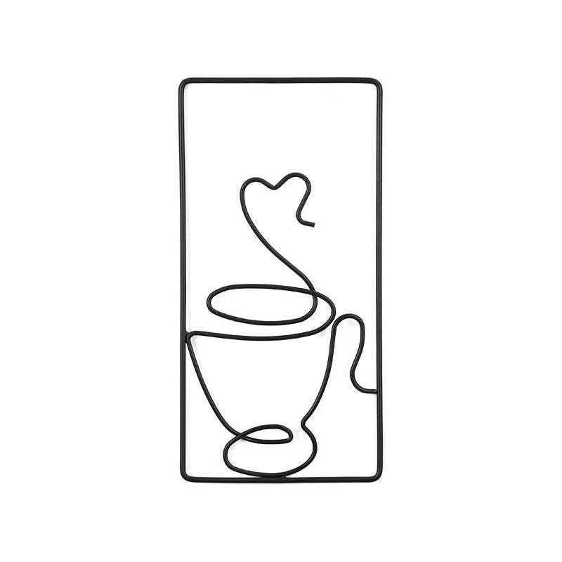 Brew Mood - Ästhetisk Kaffe Metall Väggdekoration Carvallo
