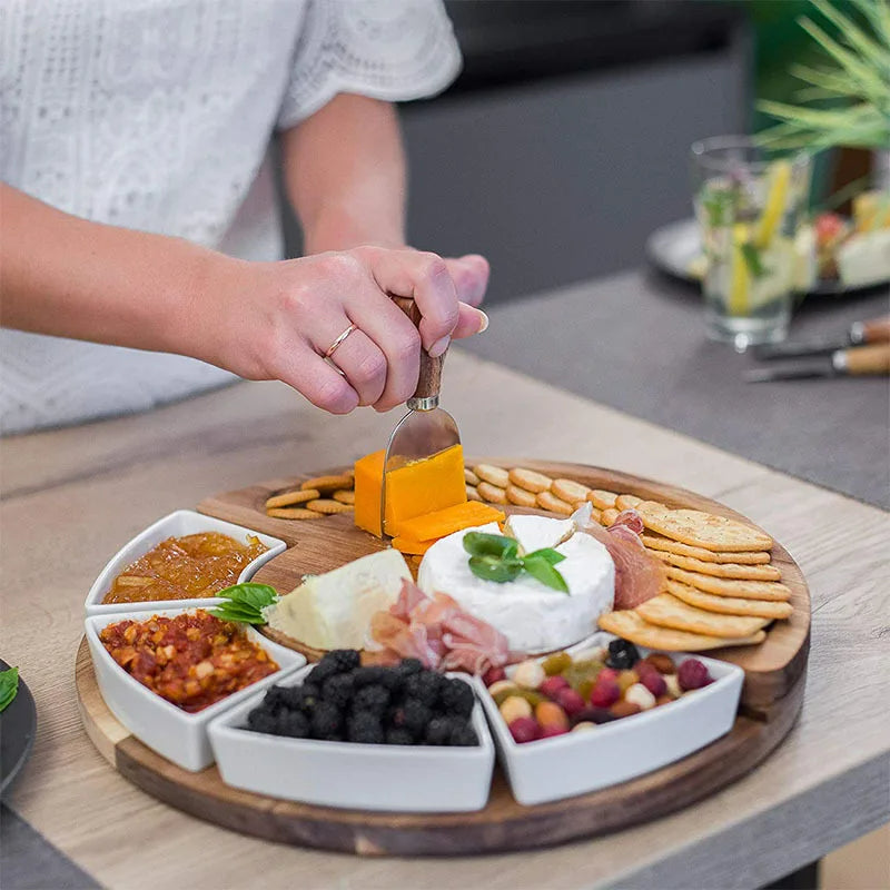 Carvallo – Elegant Ostbräda och Knivset för Festliga Presentationer Carvallo