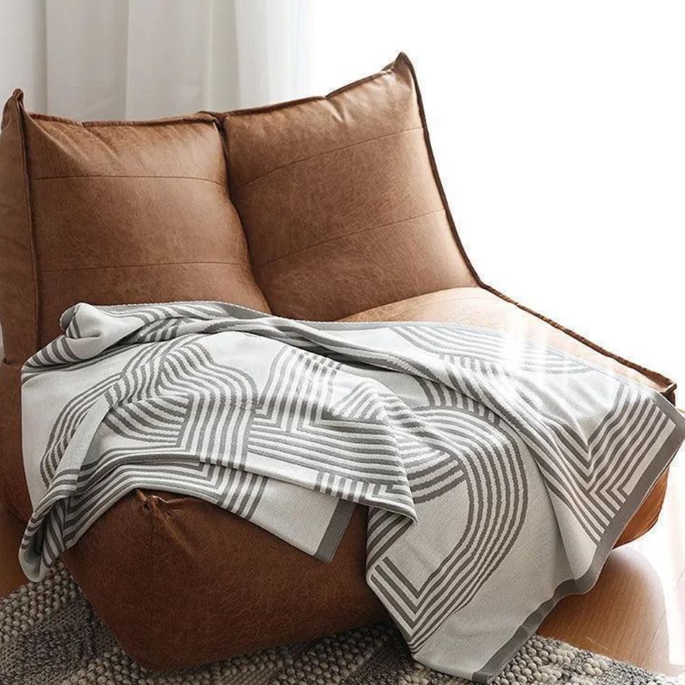 Snuggle Maze Stickad Filt Carvallo