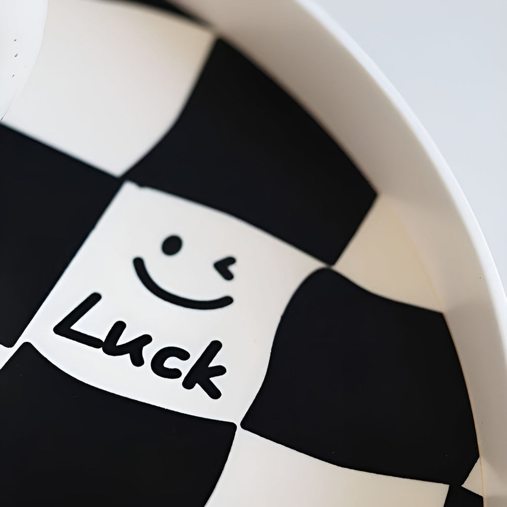 Rund Schackrutig Förvaringsbricka Carvallo