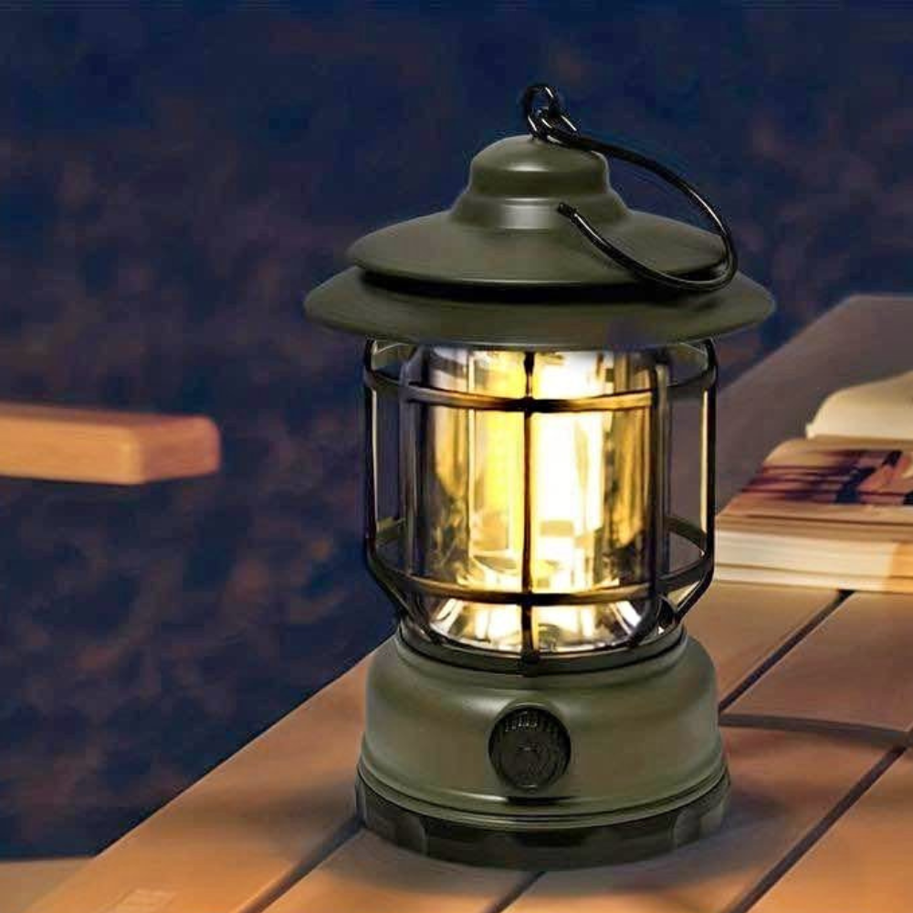 RetroFlame - Vintage LED lykta för utomhusäventyr Carvallo