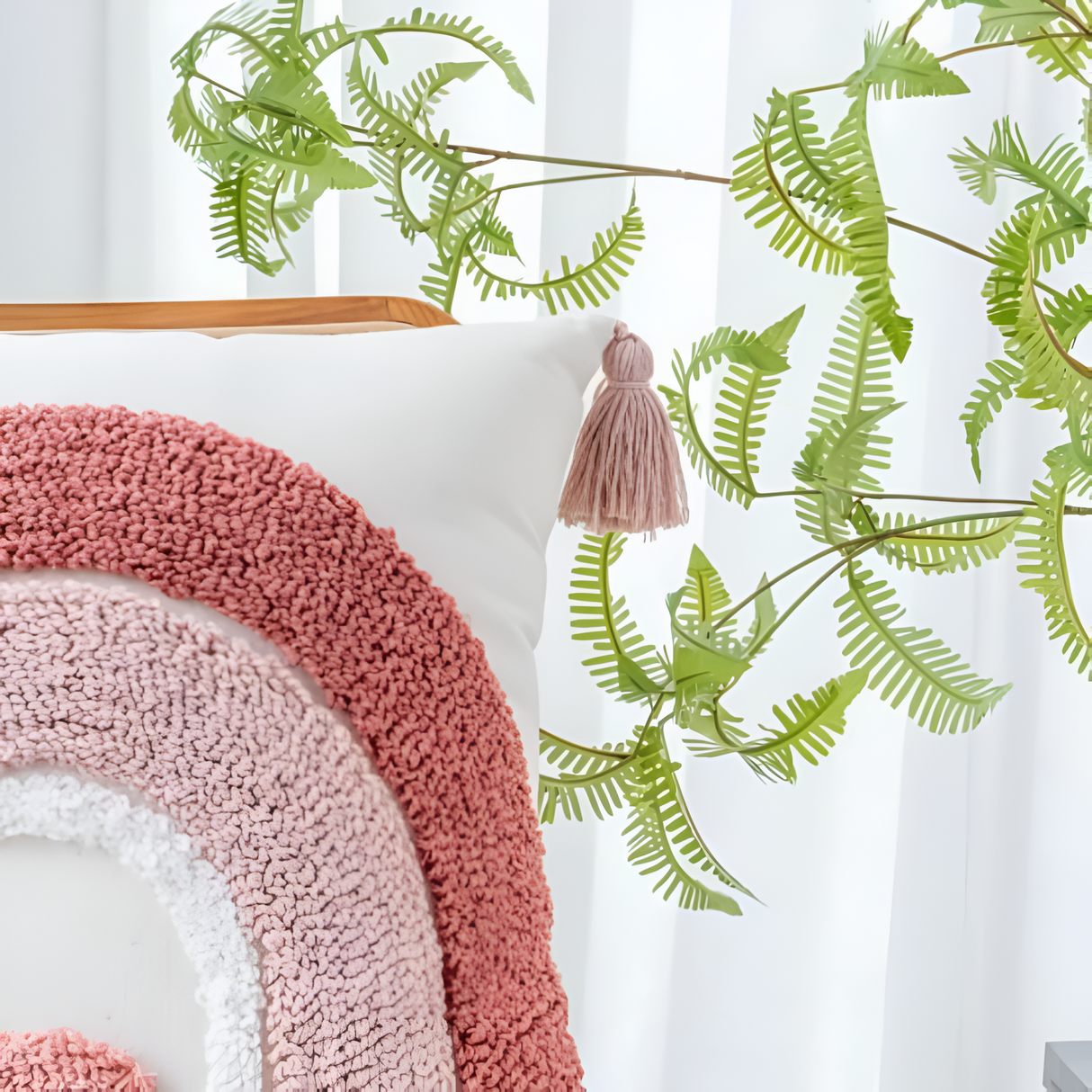 Färgad Broderad Boho Kuddeöverdrag Carvallo