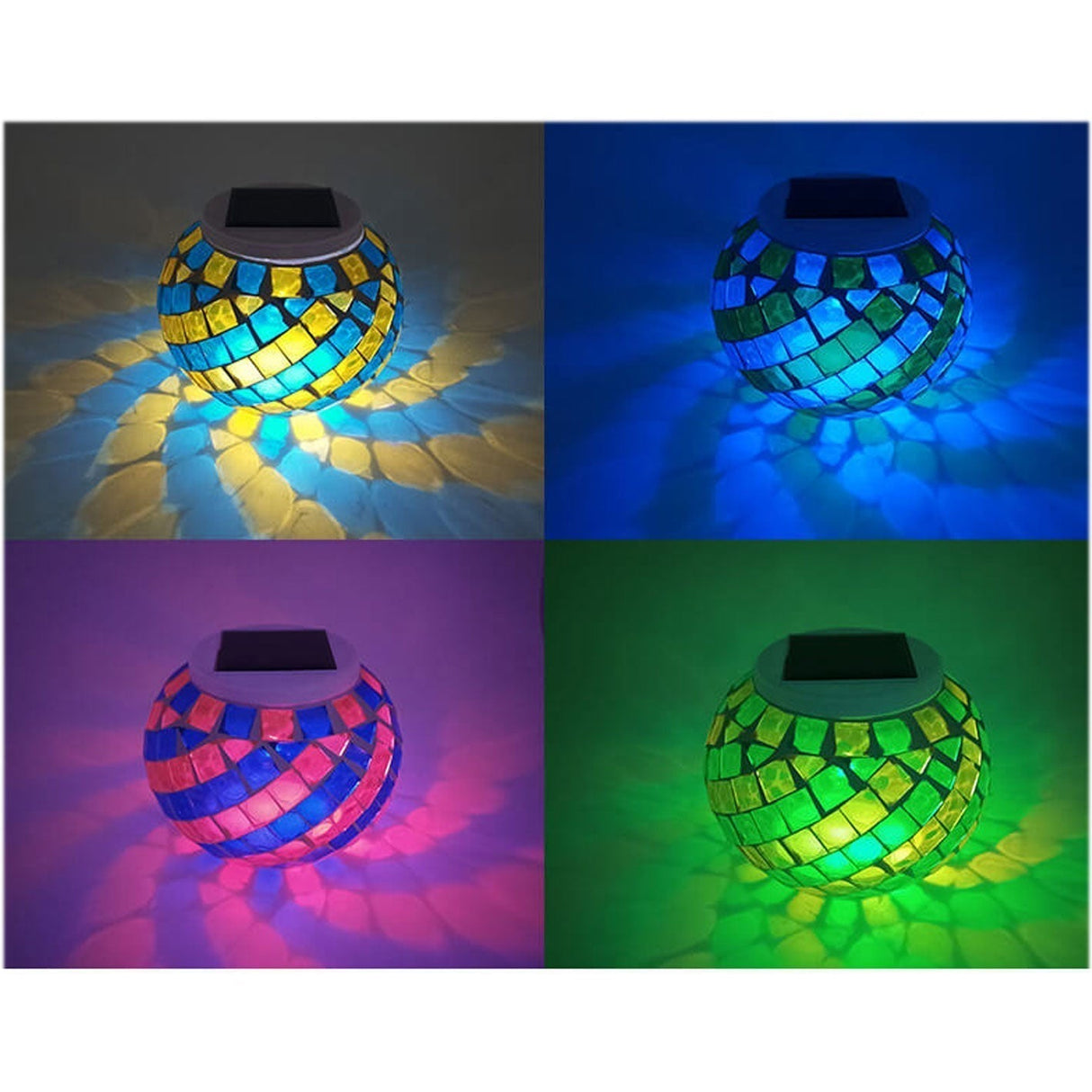Solar LED-målat glasljus – spiralmönster för utomhuselegans MILA Sverige