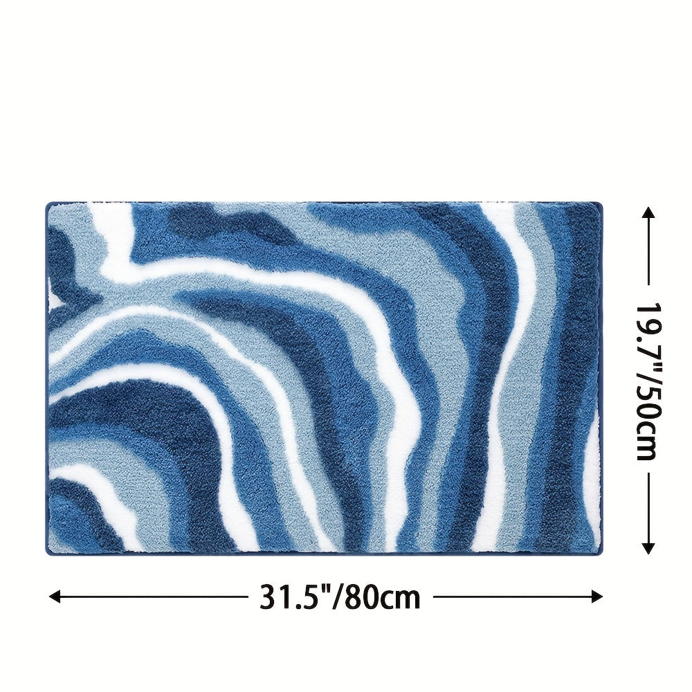 Geometrisk Badmatta – Absorberande och Mjuk med Icke-Halkande Baksida Carvallo