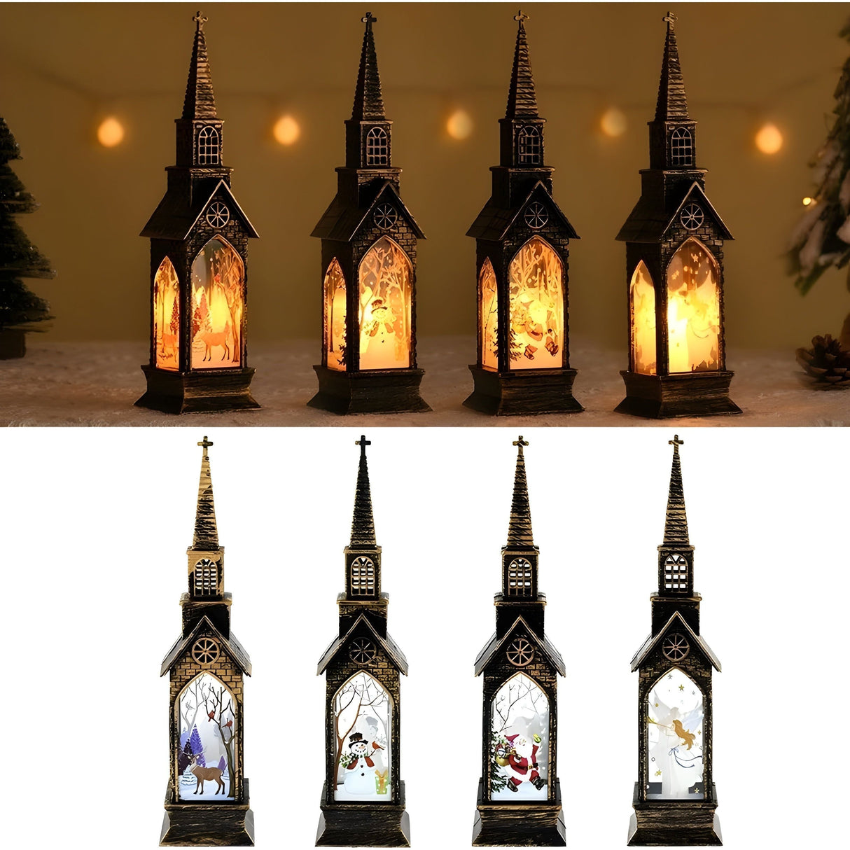 HolidayGlow Light - Modernt julornament LED-ljus Carvallo