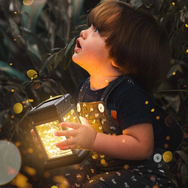 Solar LED-lampa med trådlampor – Dekorativ trädgårdslampa för utomhusbruk och terrass Carvallo