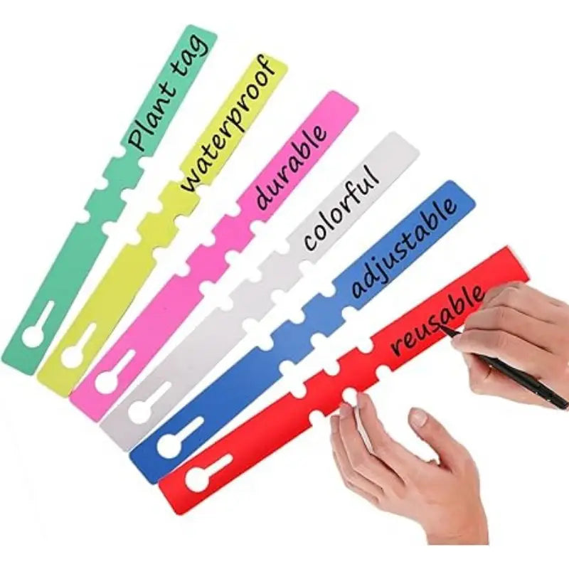 Återanvändbara växtetiketter i plast för trädgård och trädmärkning Carvallo