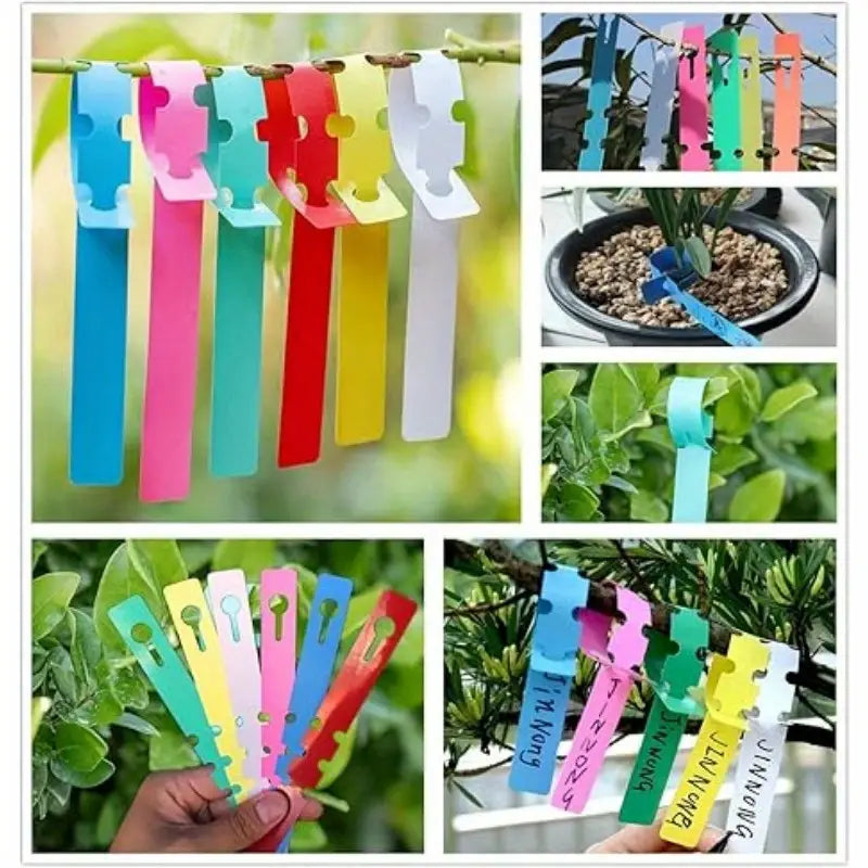 Återanvändbara växtetiketter i plast för trädgård och trädmärkning Carvallo