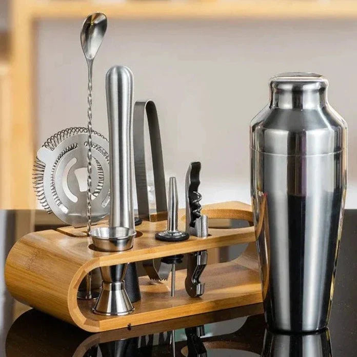Stirré Elite Cocktail Set – Lyxig Metallisk Bar Kit Essentials Carvallo