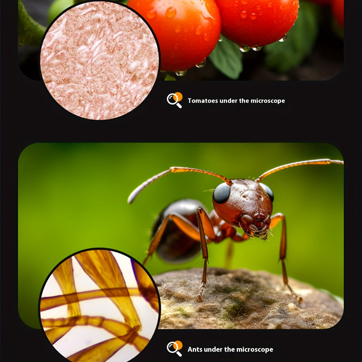 Mini Mikroskop med LED-lampa för Barn Carvallo