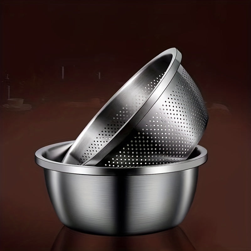 PurePrep – Set med 2 silar och blandningsskålar i rostfritt stål MILA Sverige