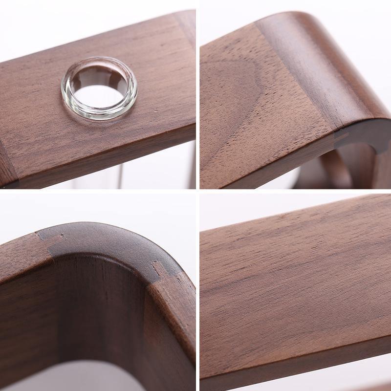 Carvallo – Stilig träl och glas förökning vase för en naturlig accent Carvallo