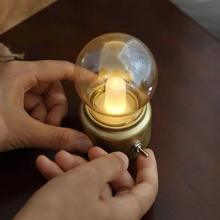 RetroGlow - Bärbar LED nattlampa med uppladdningsbart batteri Carvallo