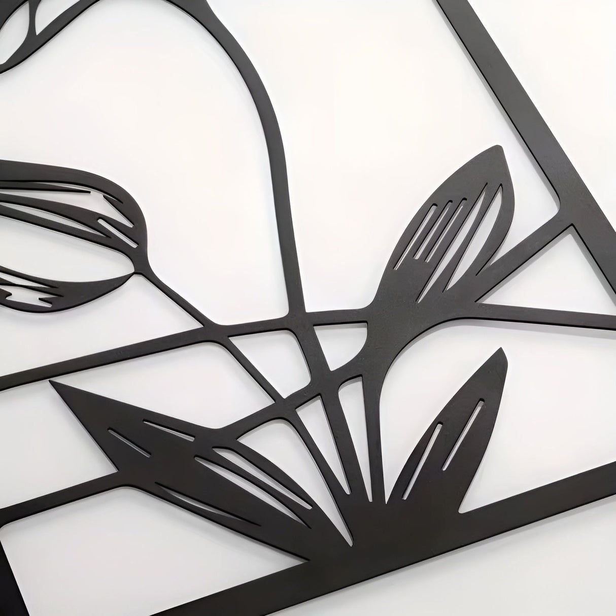 LotusCharm Decor - 4-delat blommor metall väggdekor Carvallo