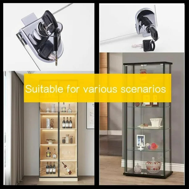 Royaleva Enkel Glas Lås Möbelfäste Säkerhetslås Carvallo