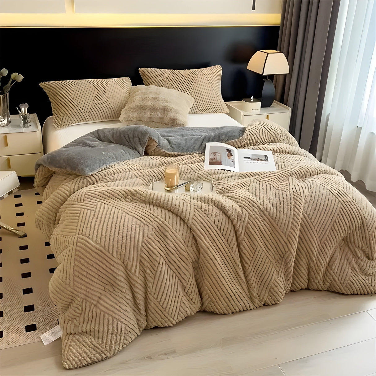 DreamCloud Täcke - Varm Ultra-Mjuk Taffeta Filt Carvallo