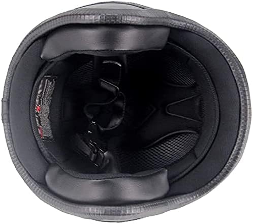 Royaleva Retro Vintage Motorcykelhjälm Öppen Ansikte Med Goggle Mask Carvallo