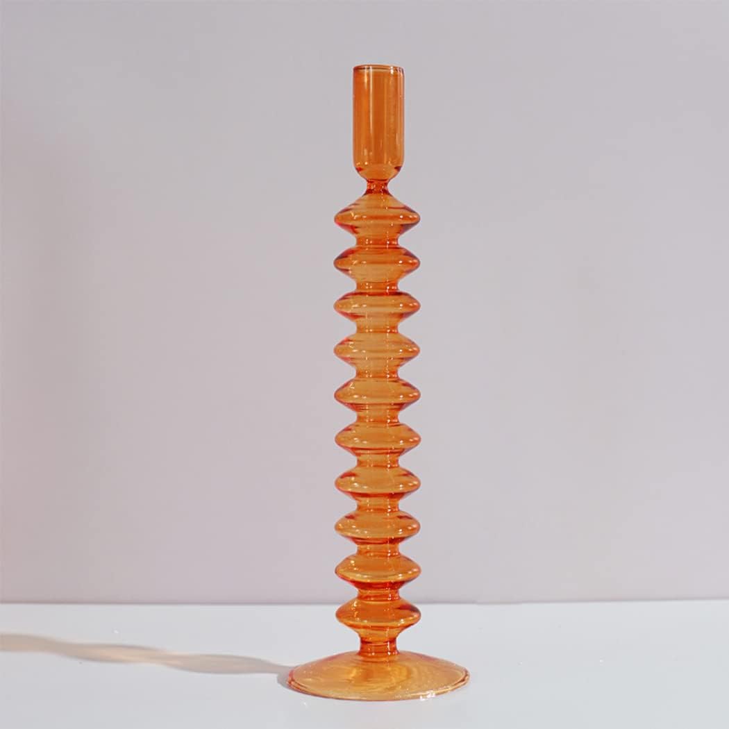 Royaleva Handgjorda Glasljushållare - Eleganta Dekorativa Accentbitar Carvallo