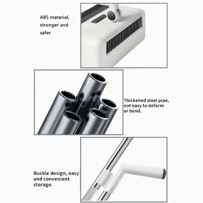 Fällbar 3-i-1 Kvast och Sopskyffel Set – Praktisk Lösning för Snabb och Effektiv Städning Carvallo