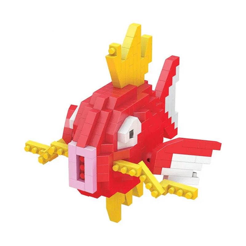 Poke Karaktärs Nanoblocks Anime Byggklossar-Byggsats-BB-Magikarp-Hemnix