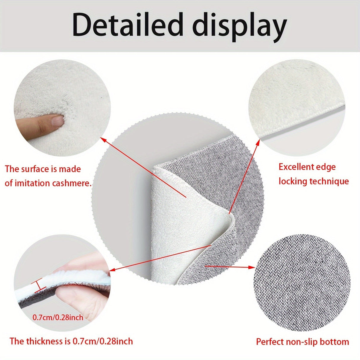 Leaf Badmat – Absorberande, Plysch och Bekväm för Badrummet Carvallo