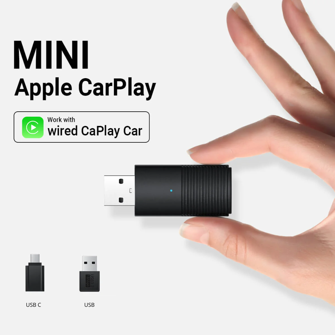 Trådlös CarPlay-adapter för iPhone och Android Carvallo