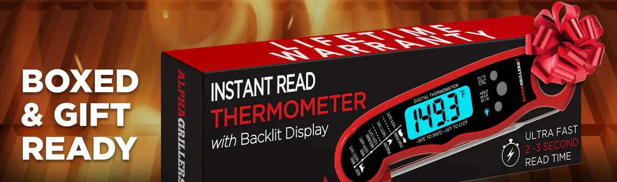 Royallure Instant-Read Kötttermometer, Snabb Digital Probe för Kök & Grillning Carvallo