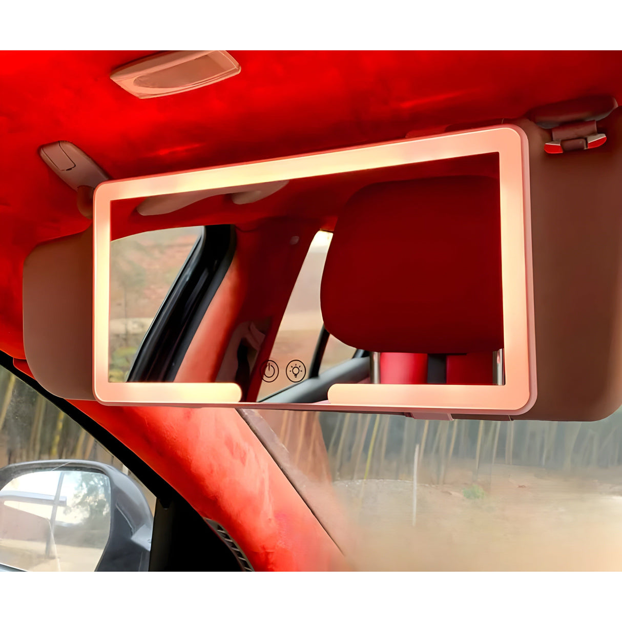 Carvallo – Bärbart sminkspegel med justerbart LED-ljus för skönhet på språng Carvallo