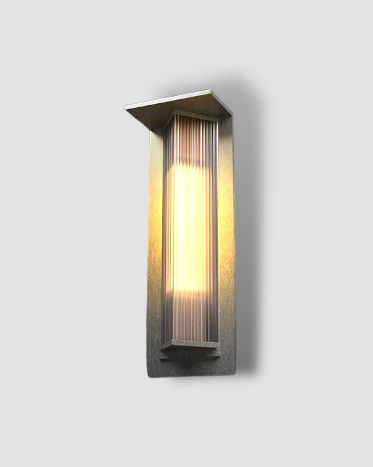 Carvallo-Vägglampa SensoLux | Med rörelsesensor | IP65 Väderbeständig | Rostfritt stål & Aluminium | LED Varmvit Carvallo
