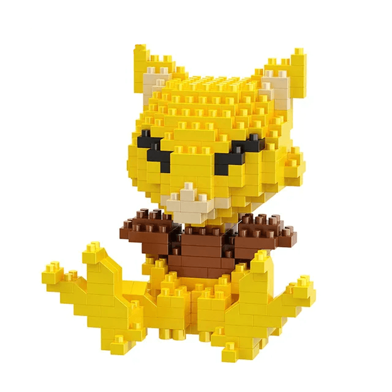 Poke Karaktärs Nanoblocks Anime Byggklossar-Byggsats-BB-Abra-Hemnix