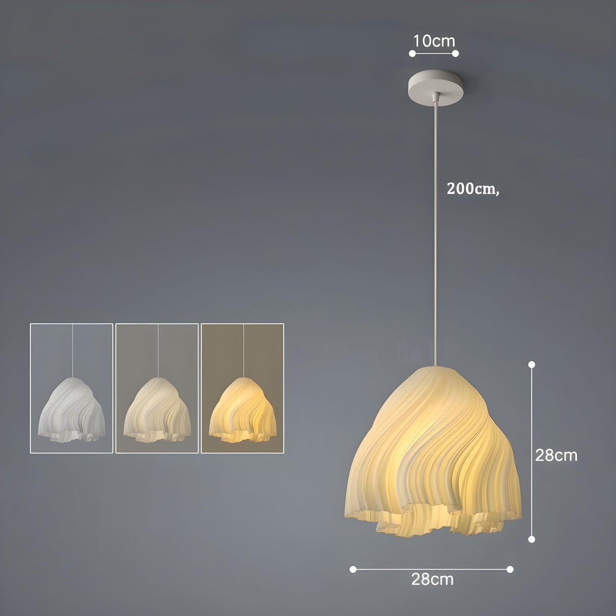 FloraBloom Light - Nordisk 3D-utskriven blomm som hänglampa Carvallo