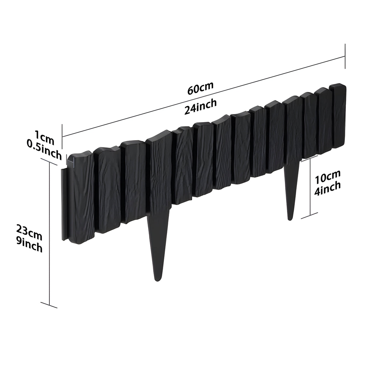 TerraEdge - Gräskanter Plast med Pålar Carvallo