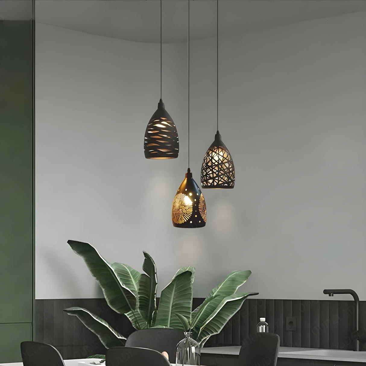LoftWeave Light - Modern metallbur hängande lampan Carvallo